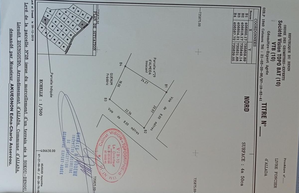 Parcelle bien positionnée